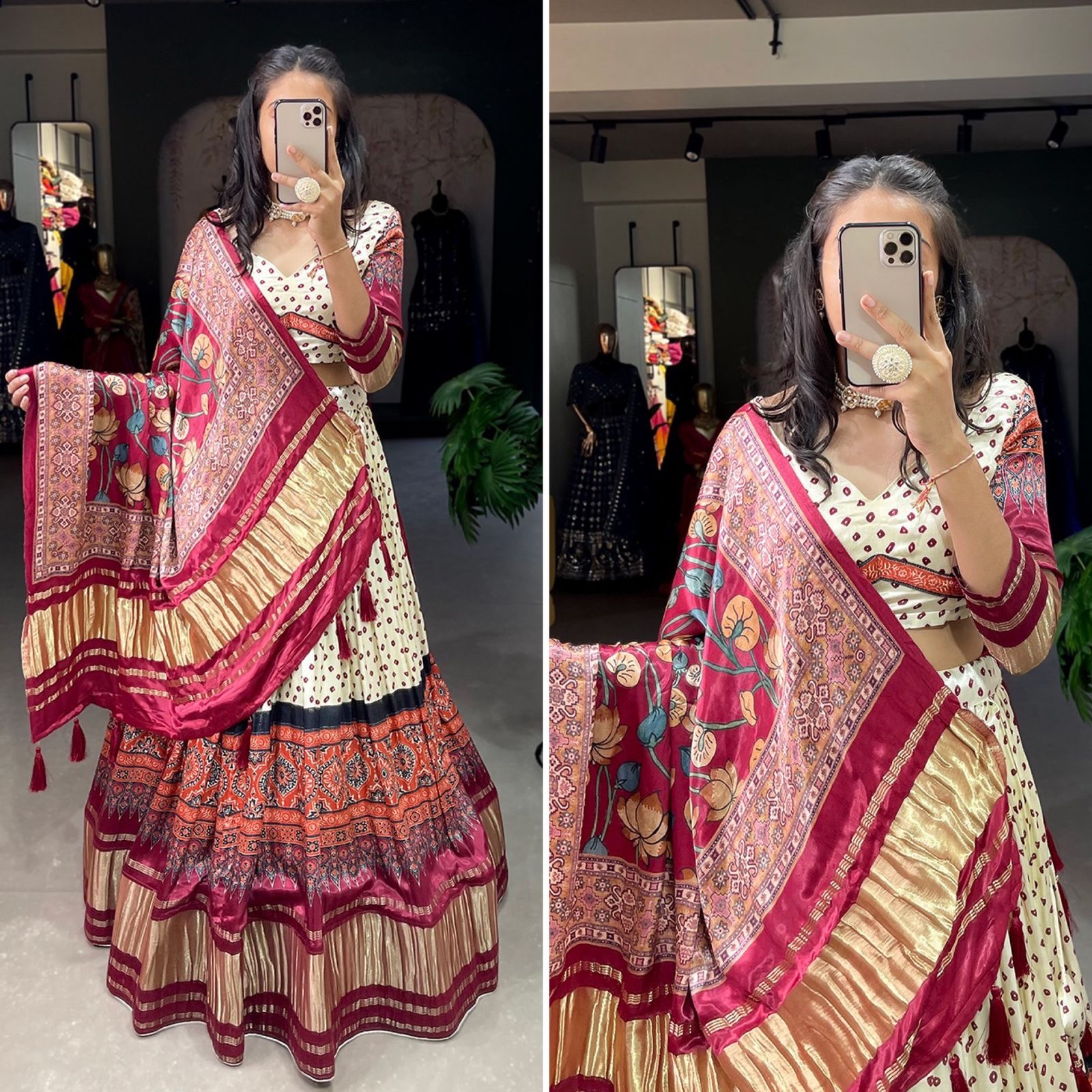 Pure Gajji Silk Legenga